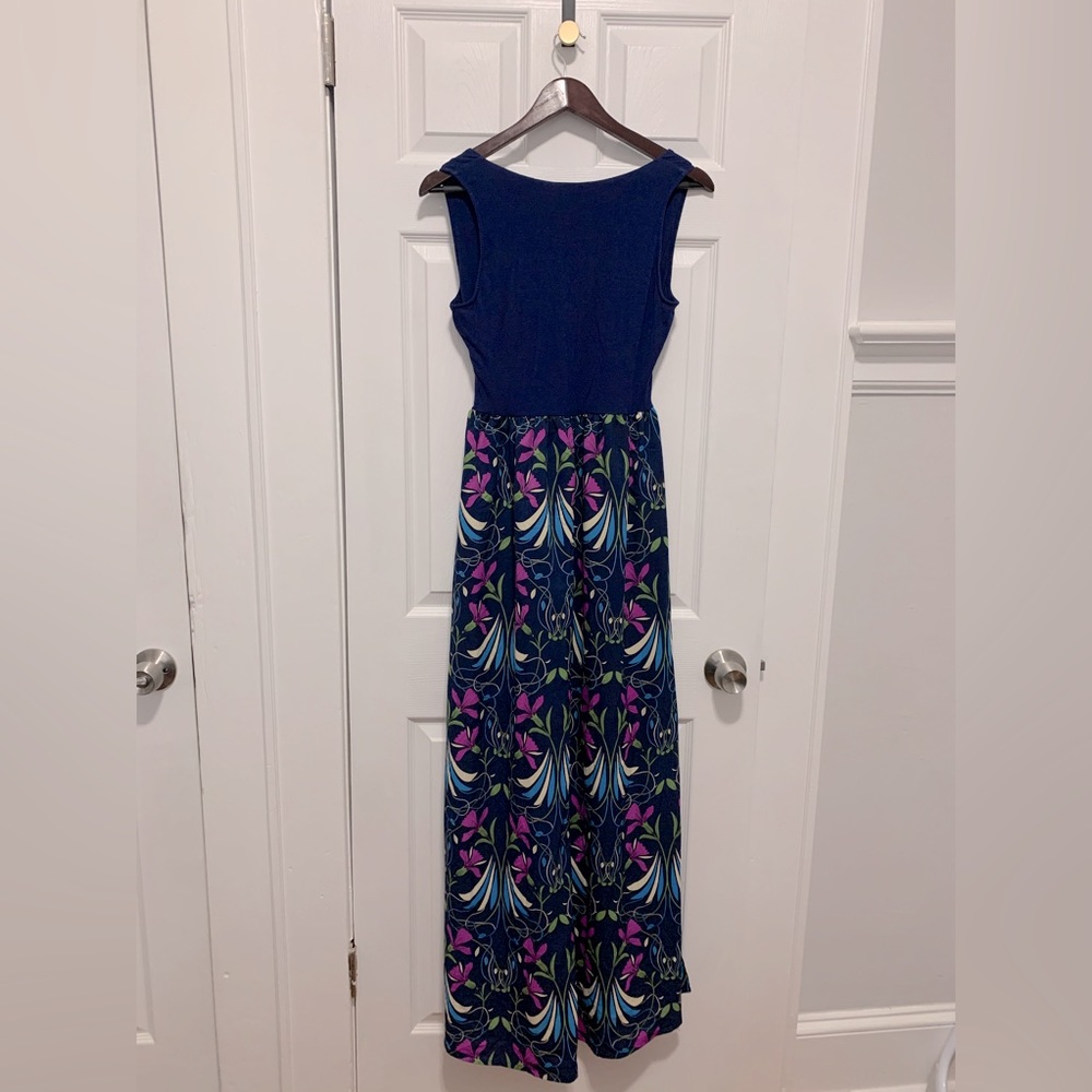ModCloth Boundless Enjoyment Maxi Dress Blue Floral - Picture 2 of 4